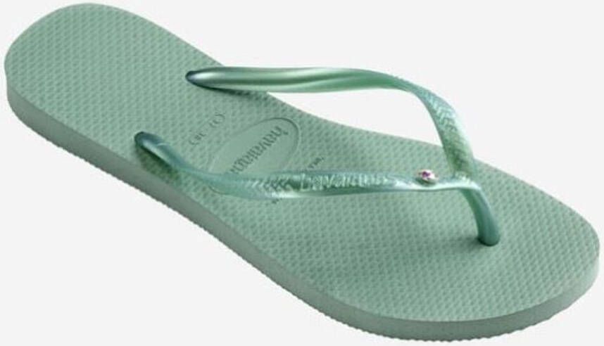 Havaianas Dames Slim Chrystal II Clay GROEN