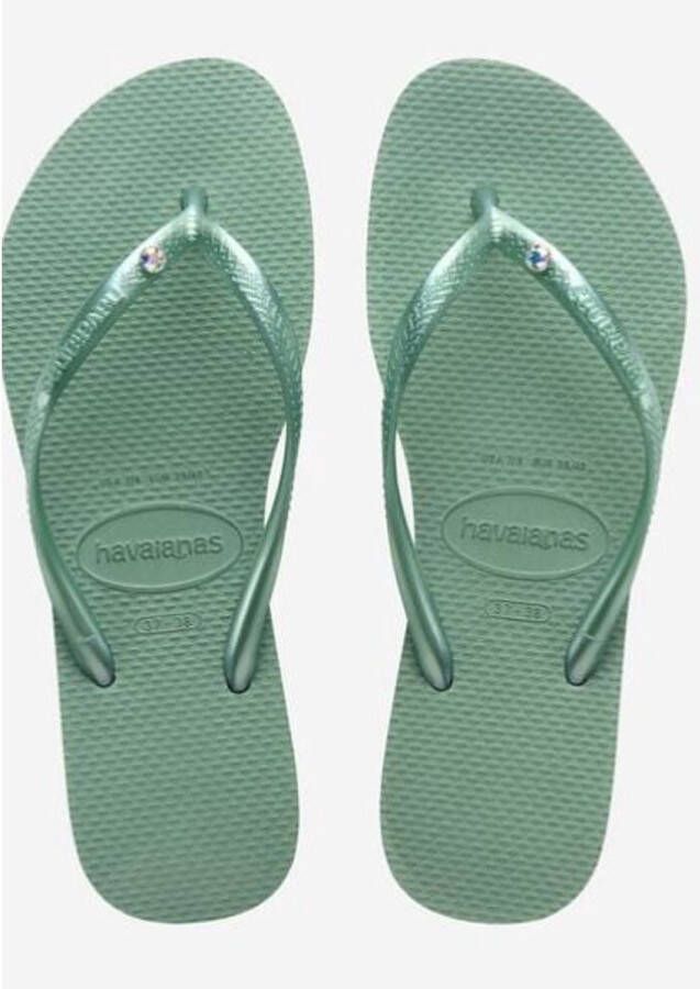 Havaianas Dames Slim Chrystal II Clay GROEN