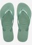 HAVAIANAS Teenslippers Dames Slim Crystal Sw Ii Maat: 37 38 Materiaal: Rubber Kleur: Groen - Thumbnail 13