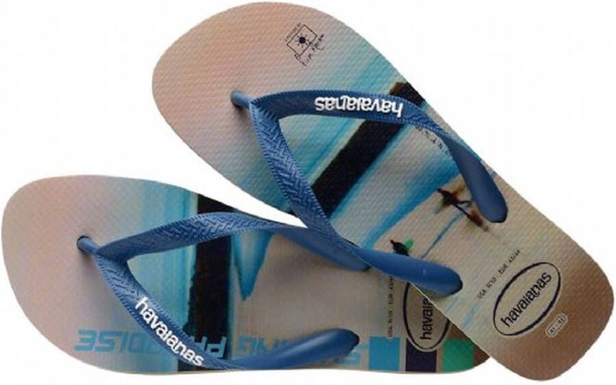 Havaianas Hype Heren Slippers Zand Blauw