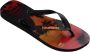 Havaianas Hype Heren Slippers Zwart Oranje - Thumbnail 2