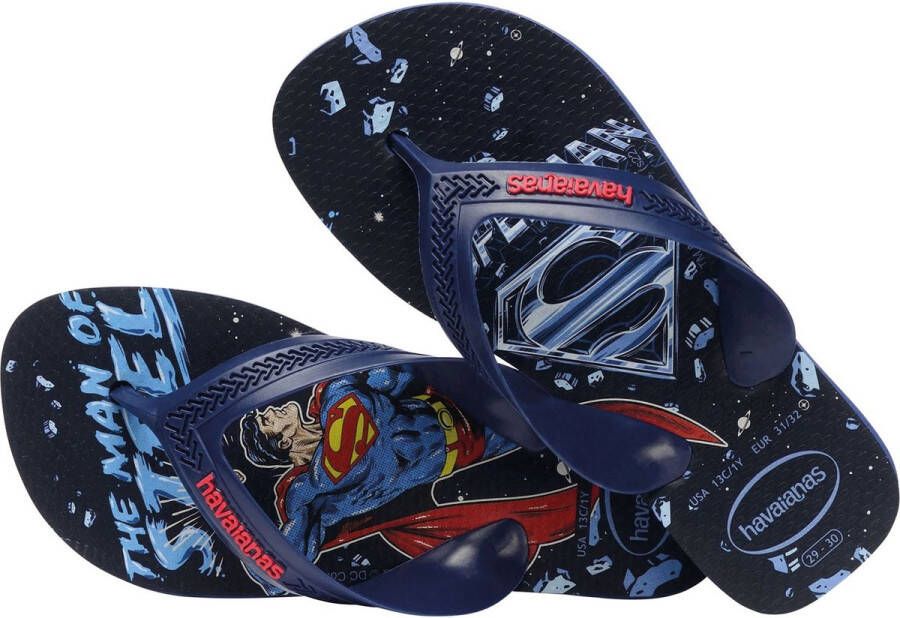 Havaianas Kids Max Herois Jongens Slippers Donkerblauw Rood