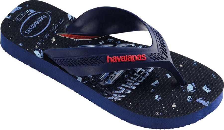 Havaianas Kids Max Herois Jongens Slippers Donkerblauw Rood