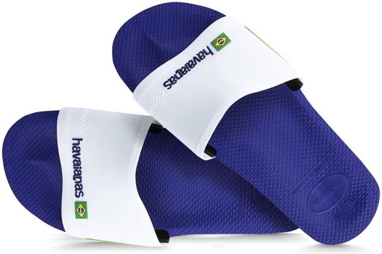 Havaianas Slide Brasil Blauw Badslippers Uniseks