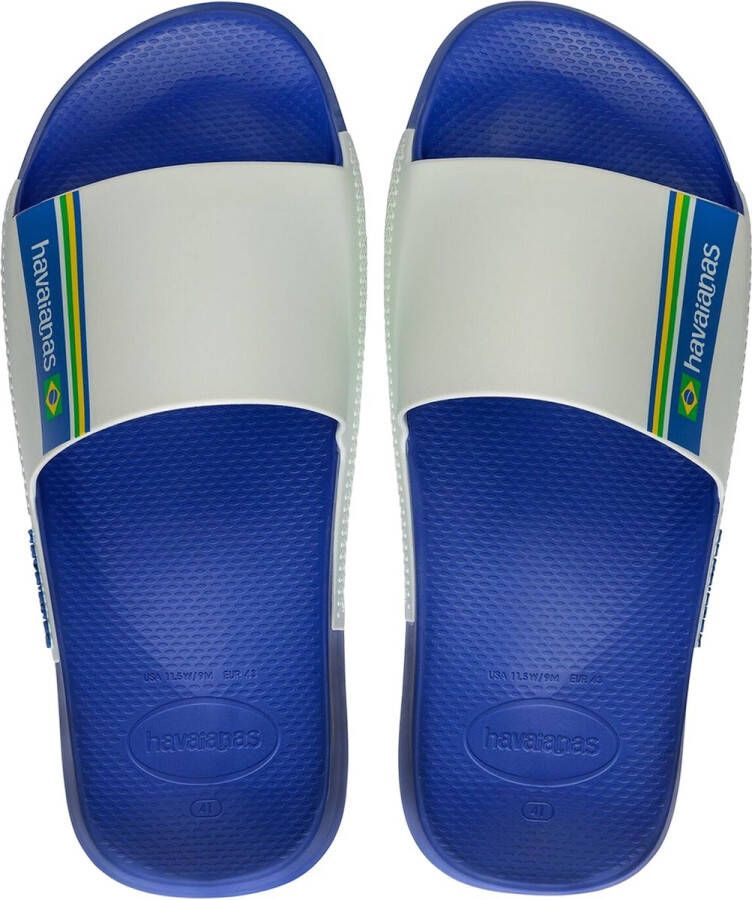 Havaianas Slide Brasil Unisex Slippers Marine Blue