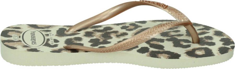 Havaianas Slim Animals Dames Slippers Beige Rose Gold Dark Brown - Foto 15