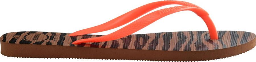 Havaianas Slim Animals Dames Slippers Naranja Escuro Naranja