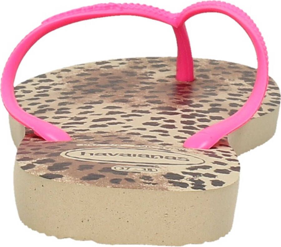 Havaianas Slim Animals Dames Slippers Sand Grey Pink