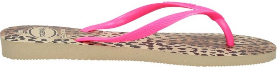 Havaianas Slim Animals Dames Slippers Sand Grey Pink