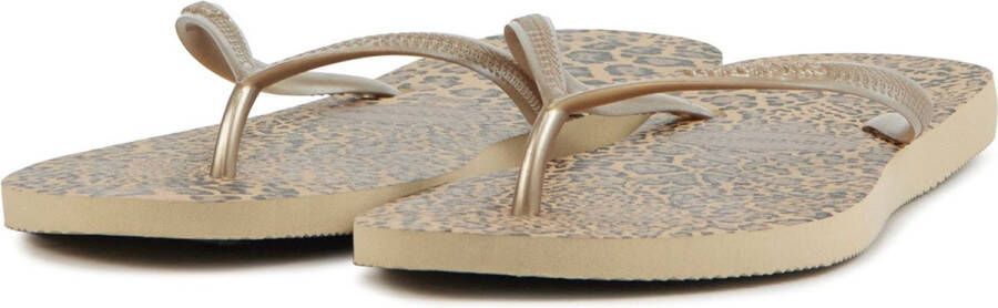 Havaianas Slim Animals Dames Slippers Zand Goud