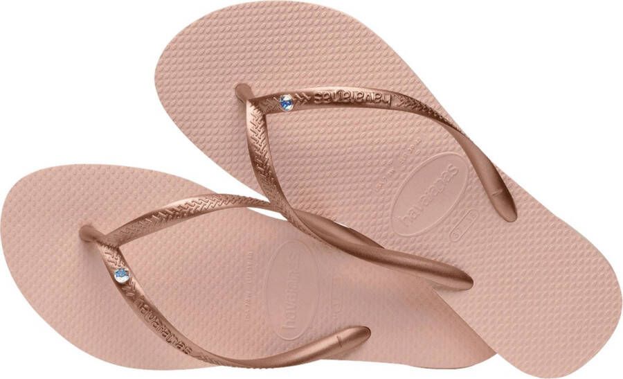 Havaianas Slim Crystal Sw Ii Dames Slippers Lichtroze