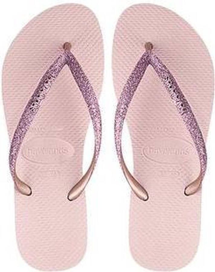 Havaianas Slim Glitter Dames Slippers Ballet Rose