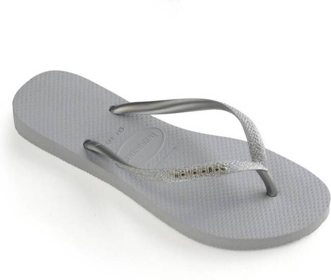 Havaianas Slim Glitter Dames Slippers Ice Grey