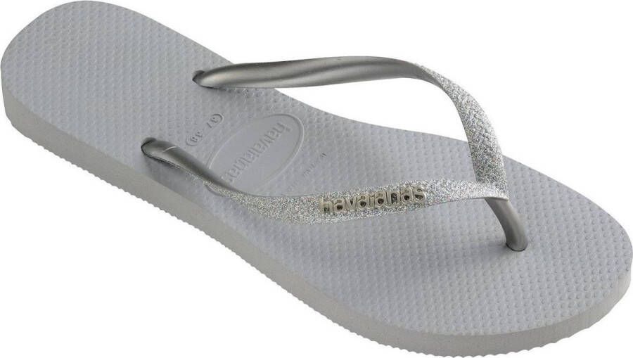 Havaianas Slim Glitter Dames Slippers Ice Grey