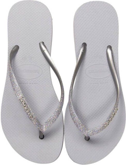 Havaianas Slim Glitter Dames Slippers Ice Grey