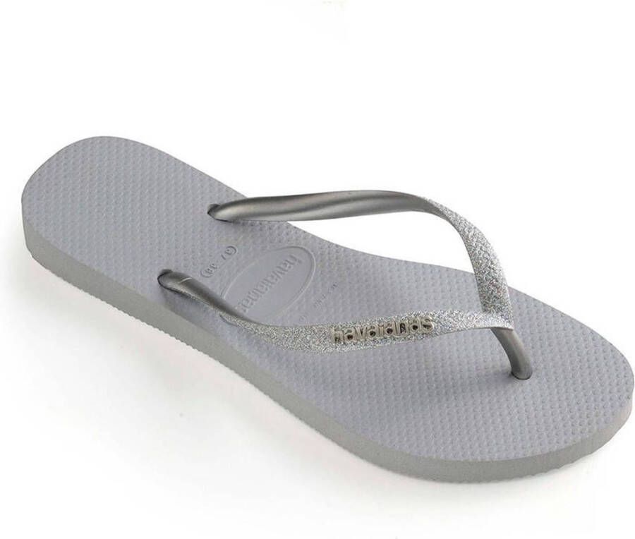 Havaianas Slim Glitter Dames Slippers Ice Grey