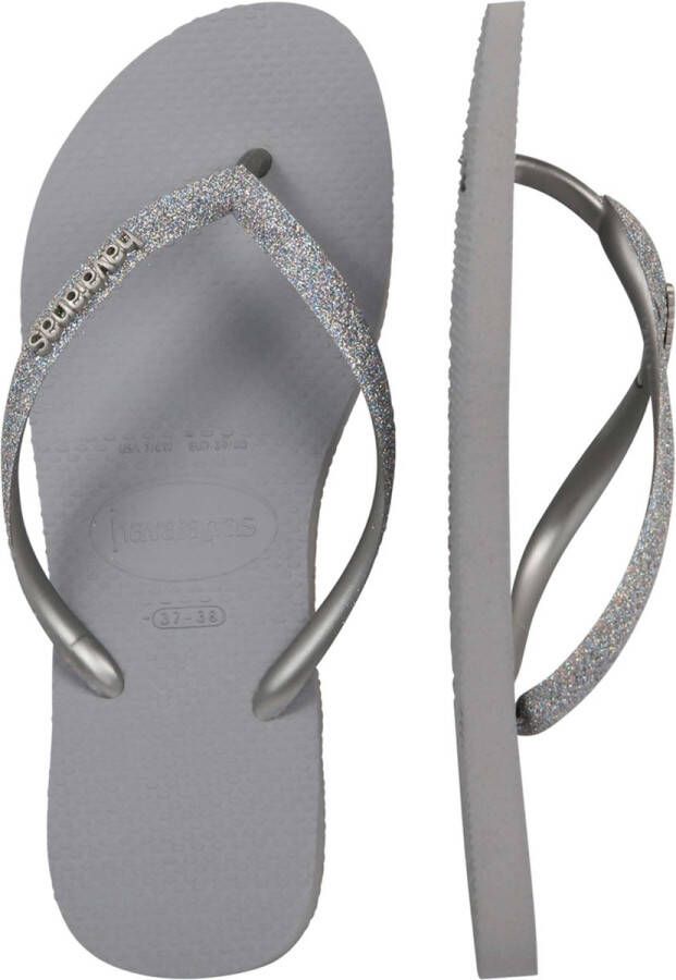 Havaianas Slim Glitter Dames Slippers Ice Grey