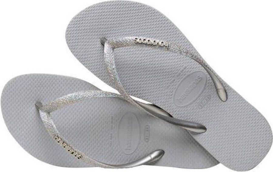 Havaianas Slim Glitter Dames Slippers Ice Grey