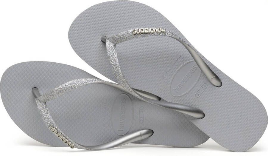 Havaianas Slim Glitter Dames Slippers Ice Grey