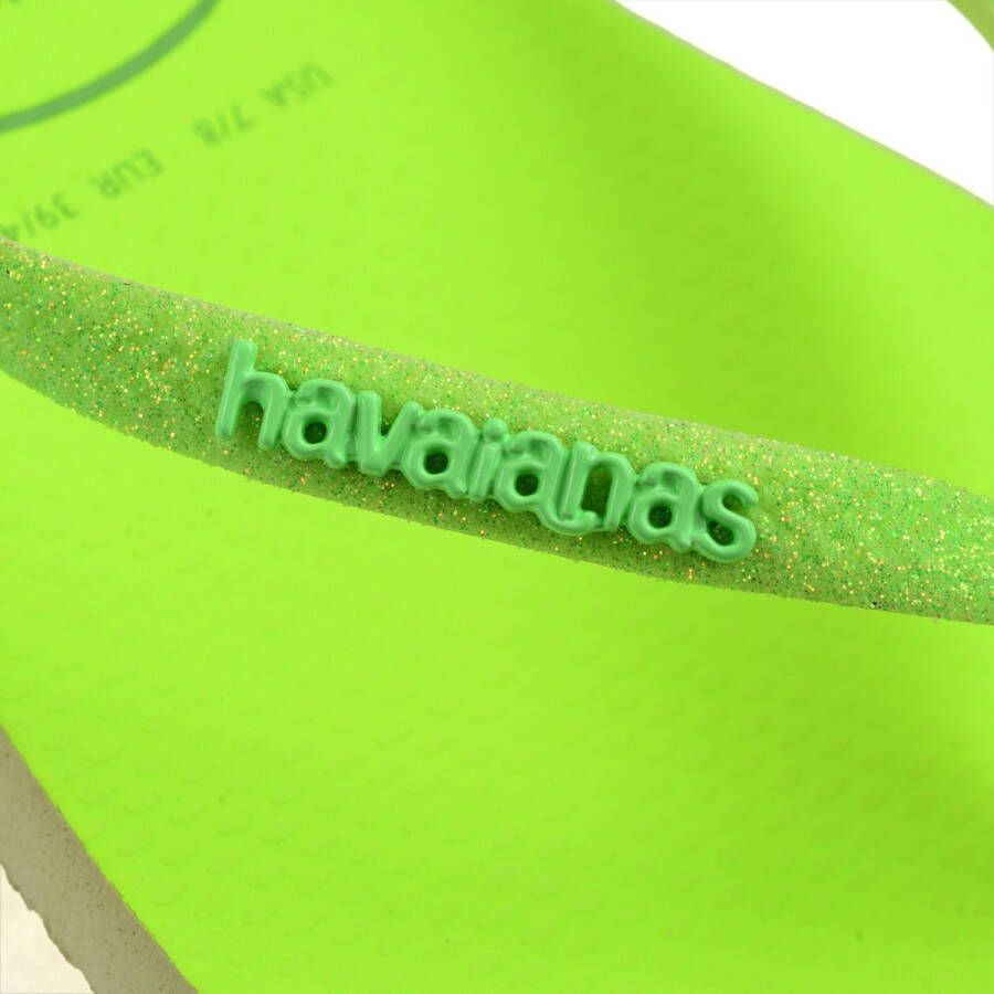 Havaianas Slim Glitter Neon Dames Slippers Lime Green