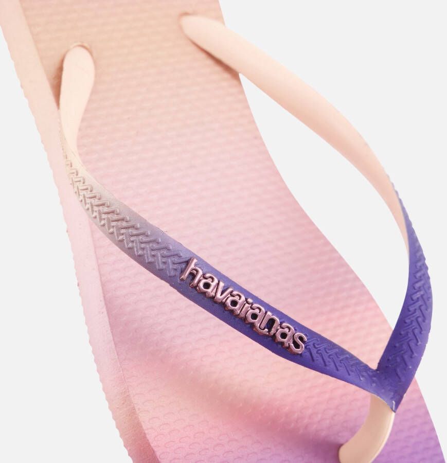 Havaianas Slim Gradient Sunset Dames Slippers Lichtroze