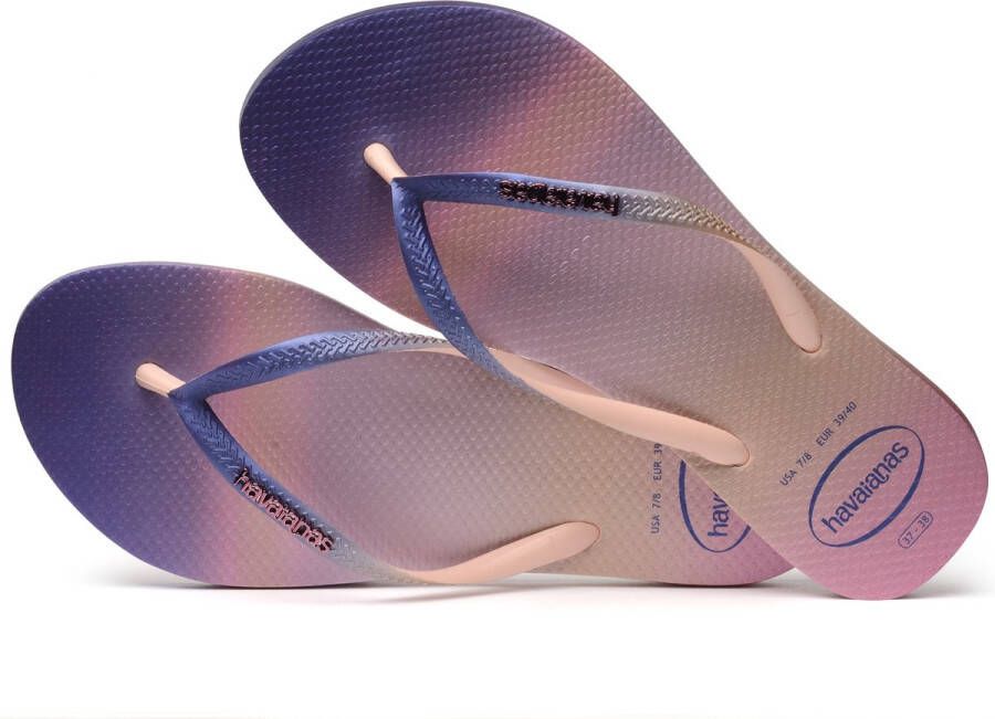 Havaianas Slim Gradient Sunset Dames Slippers Lichtroze