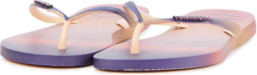 Havaianas Slim Gradient Sunset Dames Slippers Lichtroze