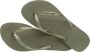 HAVAIANAS Teenslippers Dames Slim Logo Metallic Maat: 41 42 Materiaal: Rubber Kleur: Groen - Thumbnail 12