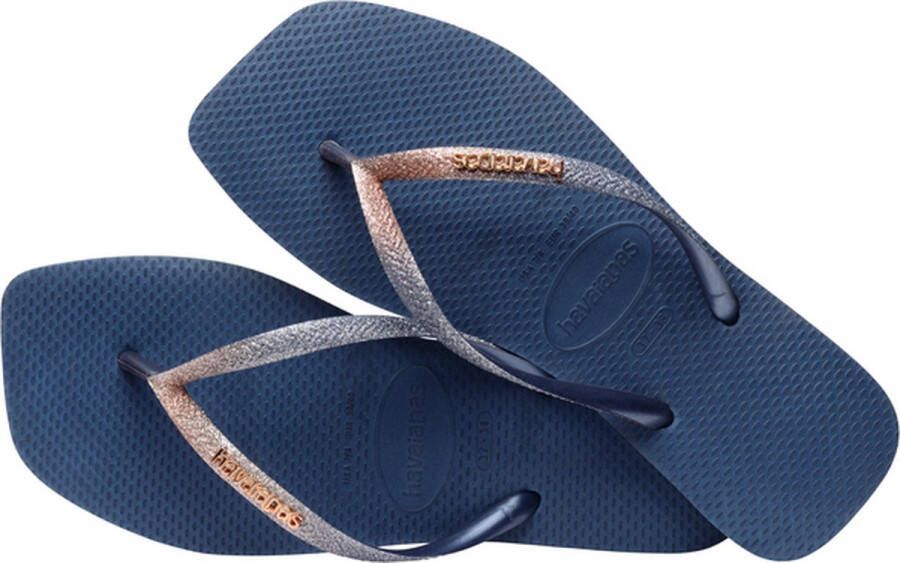 Havaianas Slippers Teenslippers Female Square glitter Blauw - Foto 6