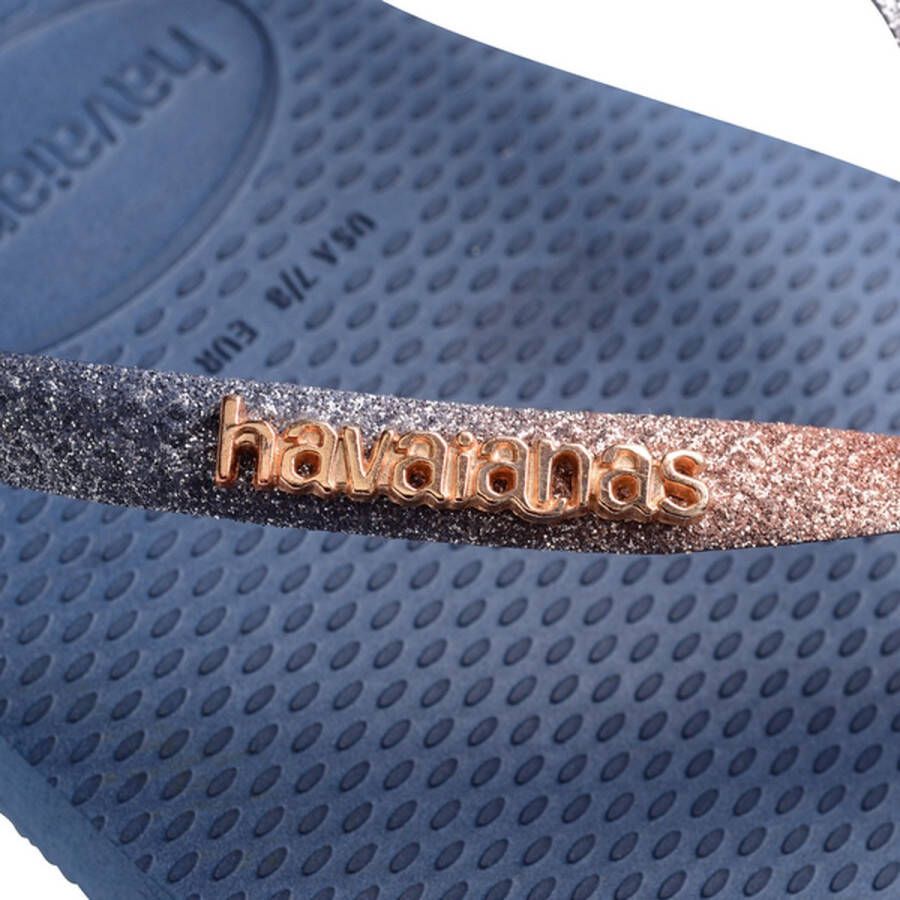 Havaianas Slippers Teenslippers Female Square glitter Blauw - Foto 9