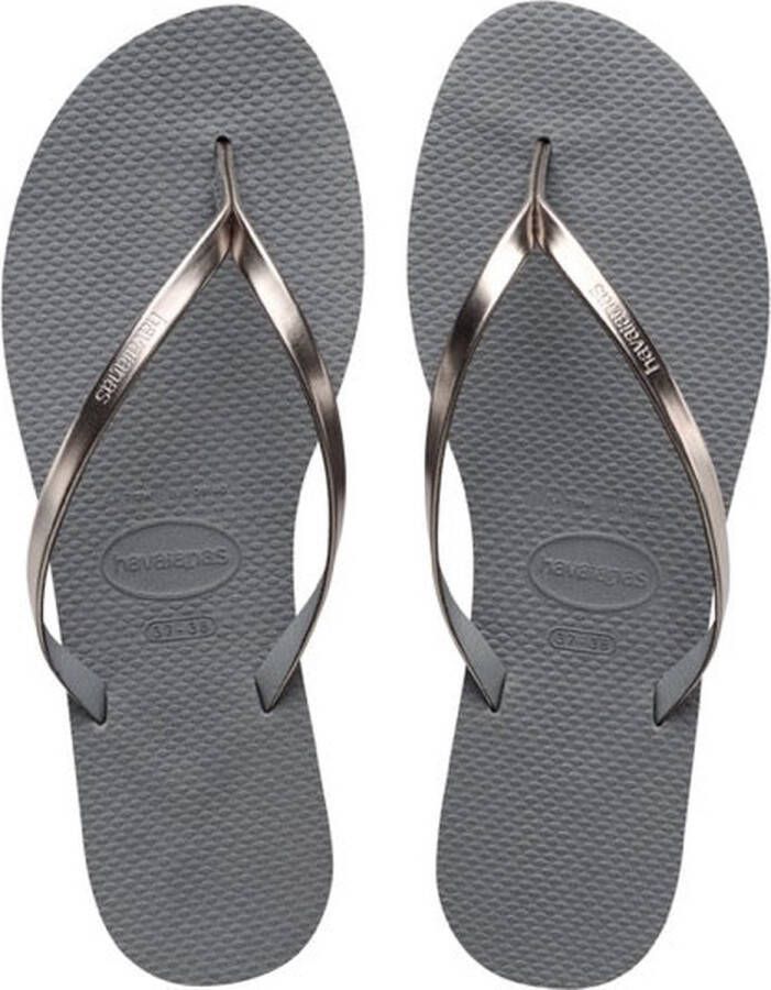 Havaianas You Metallic Dames Slippers Grijs Metallic