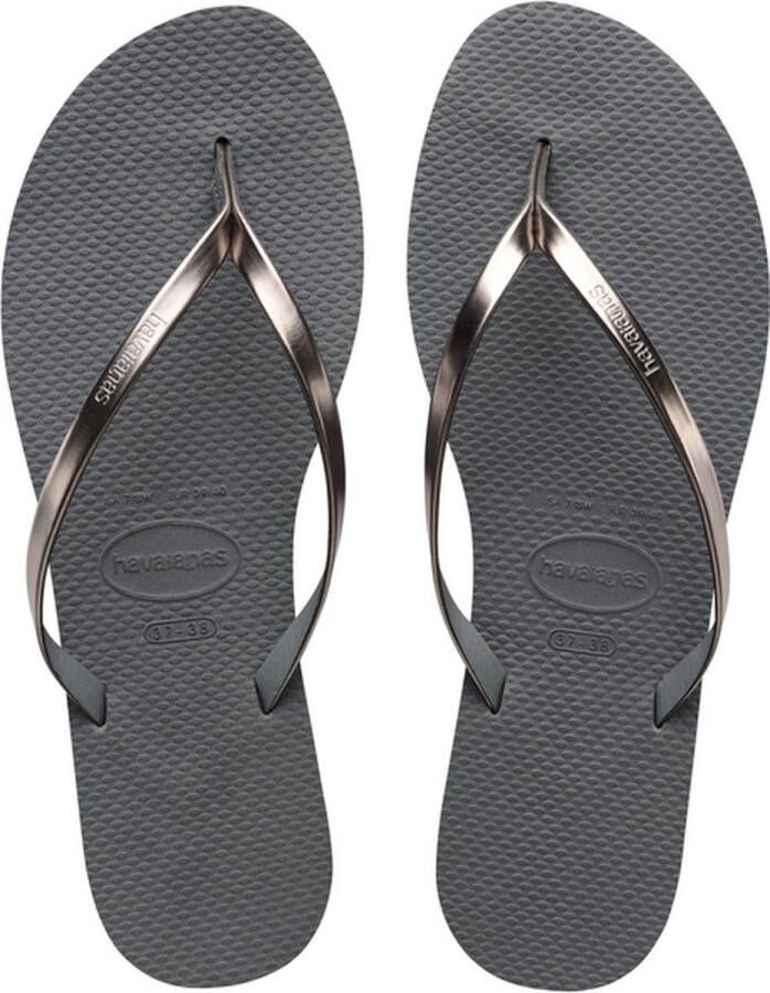 Havaianas You Metallic Dames Slippers Grijs Metallic