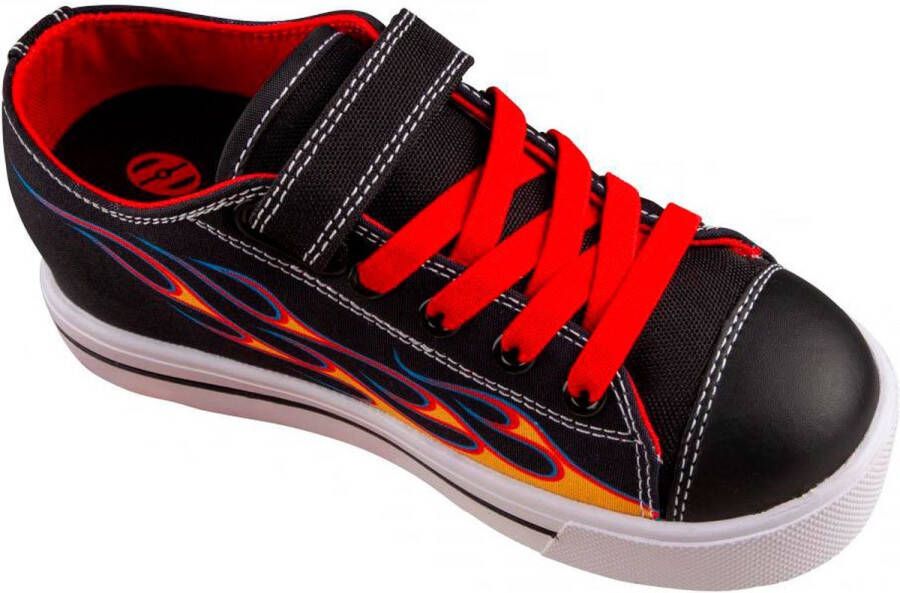 Heelys X2 Snazzy X2 Schoen Black Yellow Red Flame Kinderen