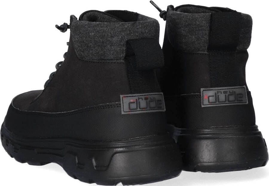 Hey Dude HEYDUDE Duke Eco Shield Heren Boots Black Zwart Gerecycled Leer