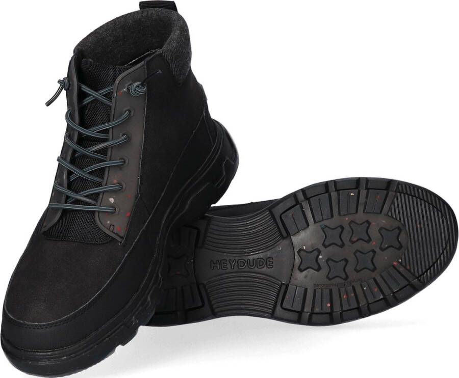 Hey Dude HEYDUDE Duke Eco Shield Heren Boots Black Zwart Gerecycled Leer