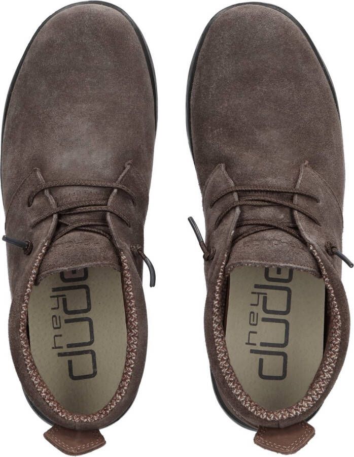 Hey Dude HEYDUDE JO veterschoenen Bruin Suede 382230 Heren