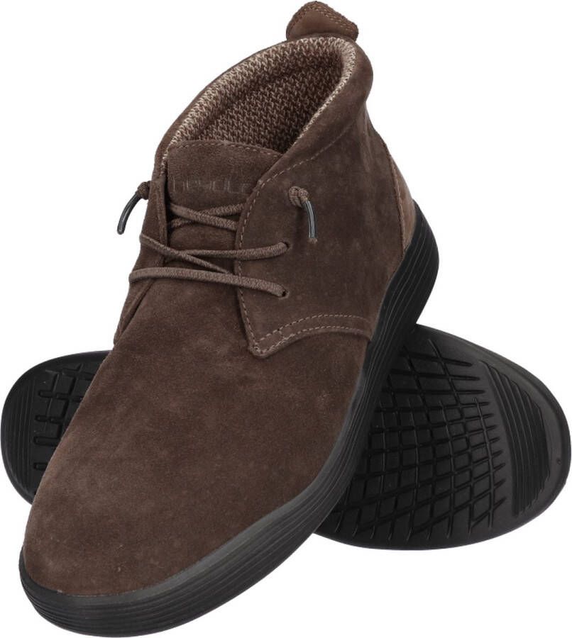 Hey Dude HEYDUDE JO veterschoenen Bruin Suede 382230 Heren