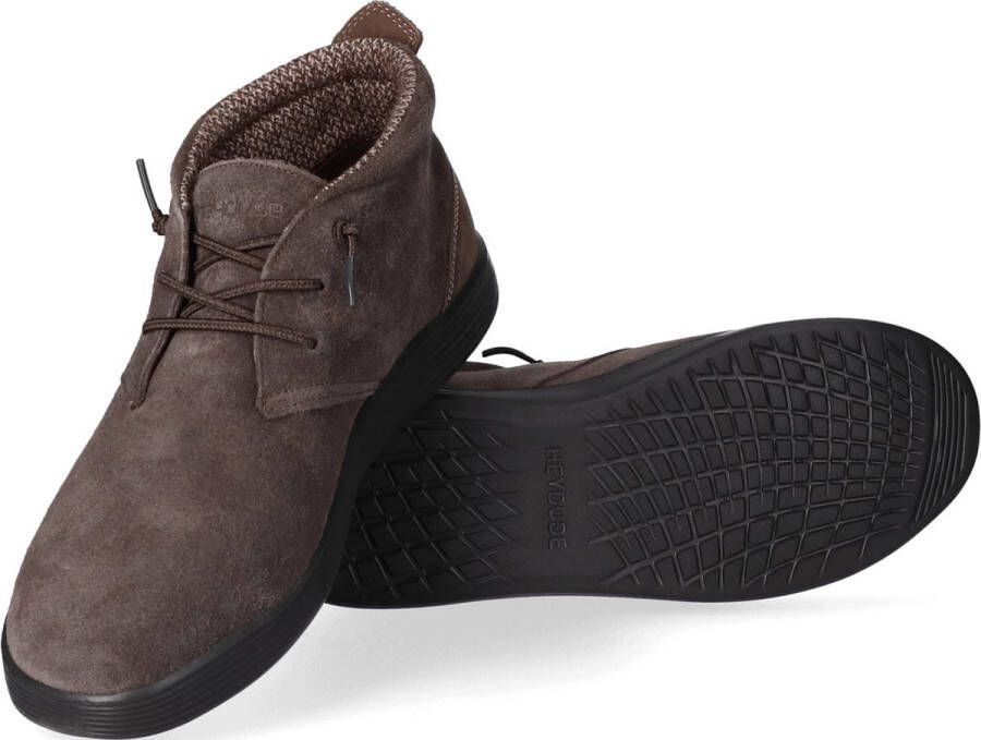 Hey Dude HEYDUDE JO veterschoenen Bruin Suede 382230 Heren