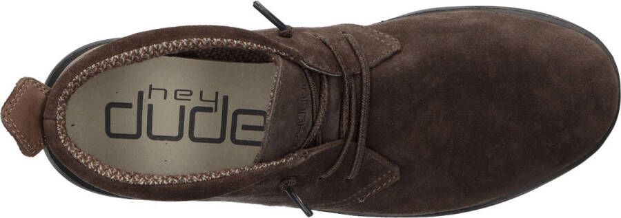 Hey Dude HEYDUDE JO veterschoenen Bruin Suede 382230 Heren