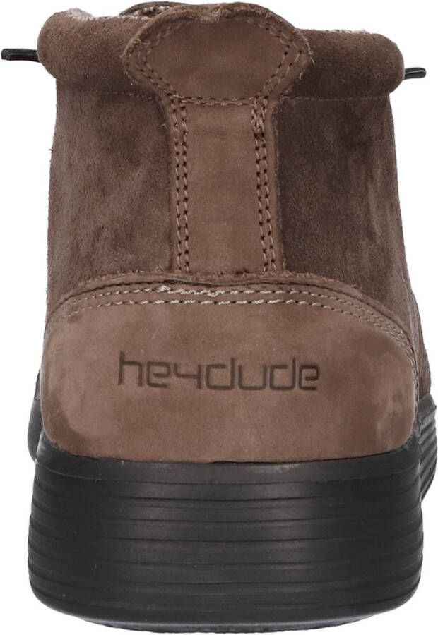 Hey Dude HEYDUDE JO veterschoenen Bruin Suede 382230 Heren