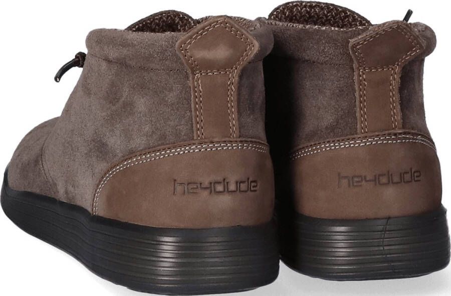 Hey Dude HEYDUDE JO veterschoenen Bruin Suede 382230 Heren