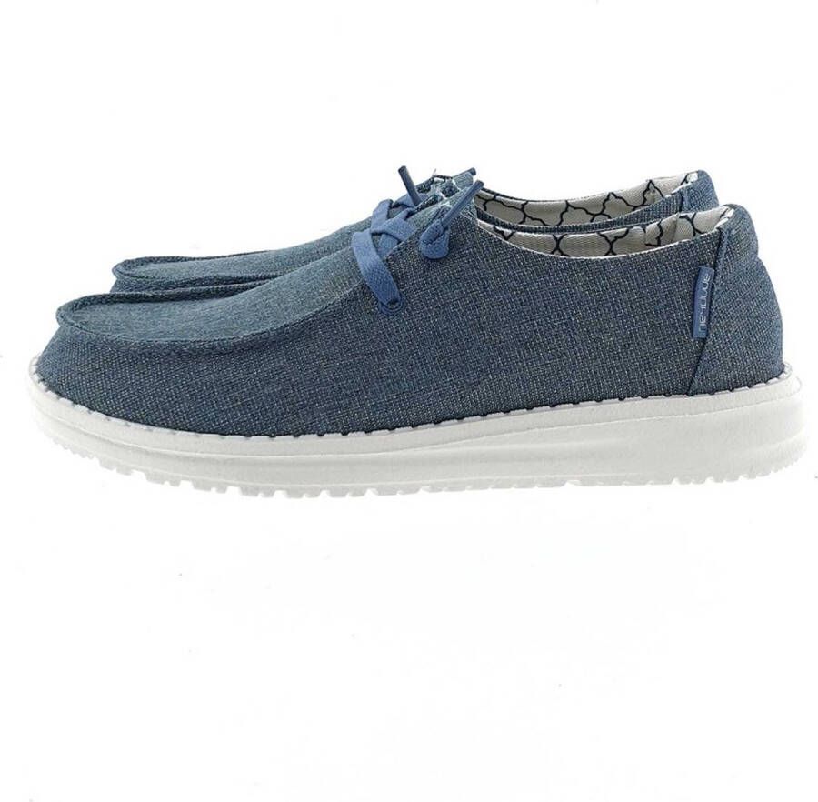 Hey Dude HEYDUDE Wendy Sparkling Dames Instappers Blue Stone Blauw Canvas