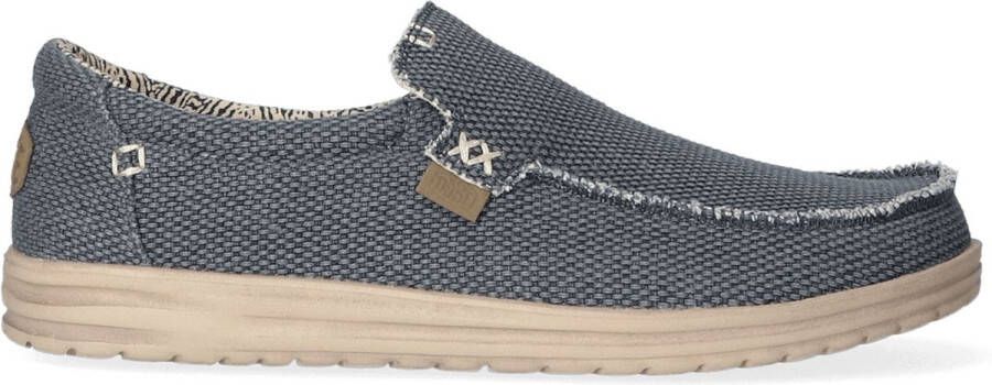 HEYDUDE Mikka Braided Sneakers blauw Canvas