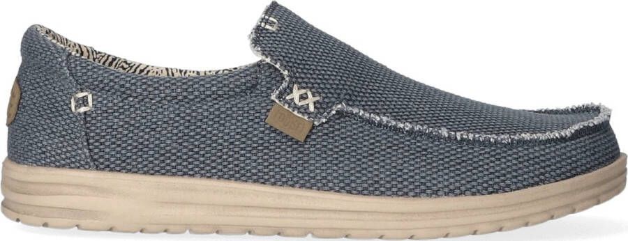 HEYDUDE Mikka Braided Sneakers blauw Canvas