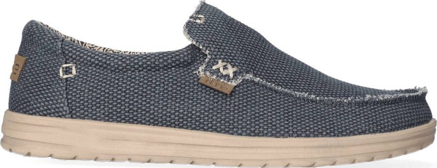 HEYDUDE Mikka Braided Sneakers blauw Canvas Heren