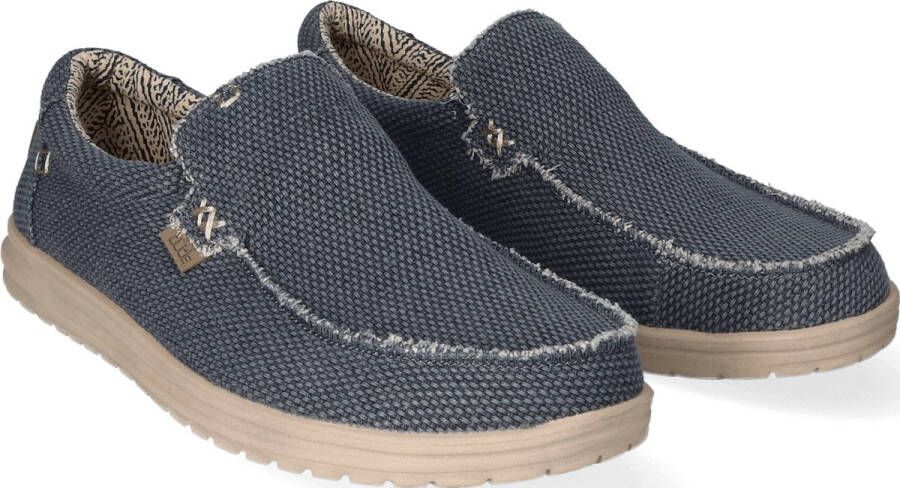 HEYDUDE Mikka Braided Sneakers blauw Canvas Heren