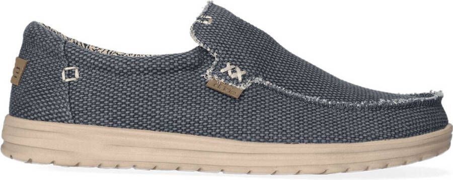 HEYDUDE Mikka Braided Sneakers blauw Canvas Heren