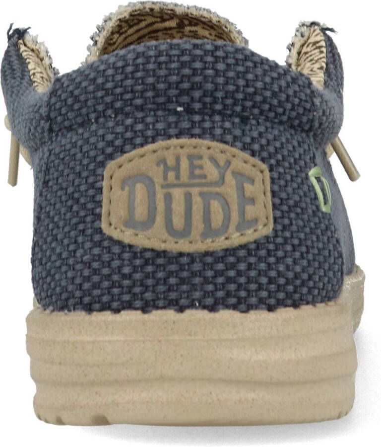 HEYDUDE Wally Braided Sneakers blauw Canvas