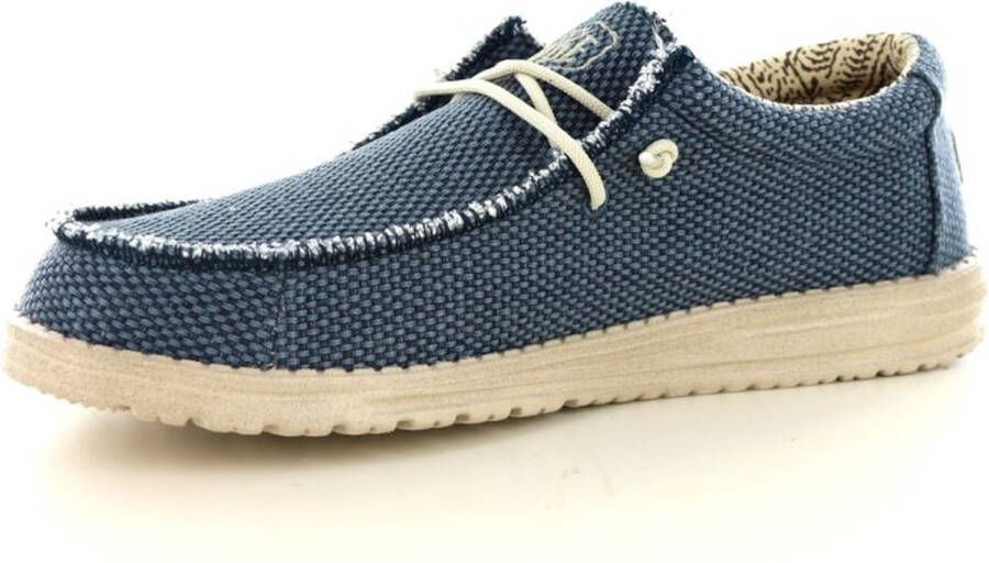 HEYDUDE Wally Braided Sneakers blauw Canvas