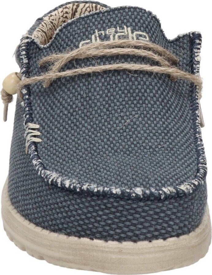 HEYDUDE Wally Braided Sneakers blauw Canvas